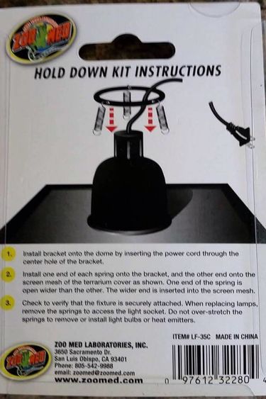 Zoomed ZOO MED LF-35C Ensemble de maintien pour dôme nano