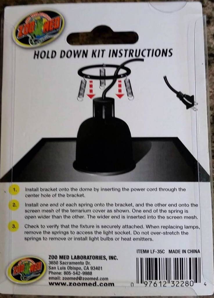 Zoomed  Nano dome hold down kit