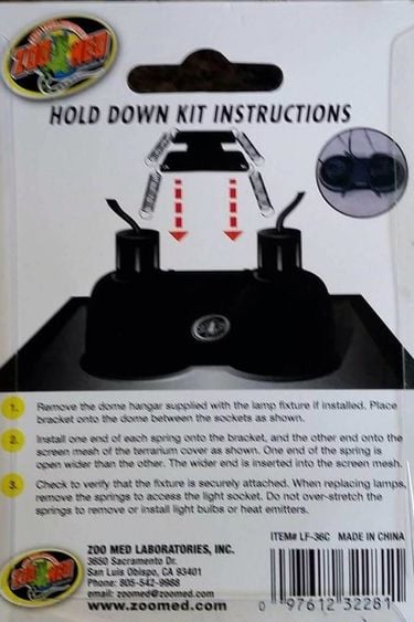 Zoomed ZOO MED LF-36C Ensemble de maintien pour lampe double Dôme Nano