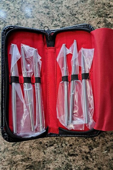 Terra  Tools Set of probes in leather case