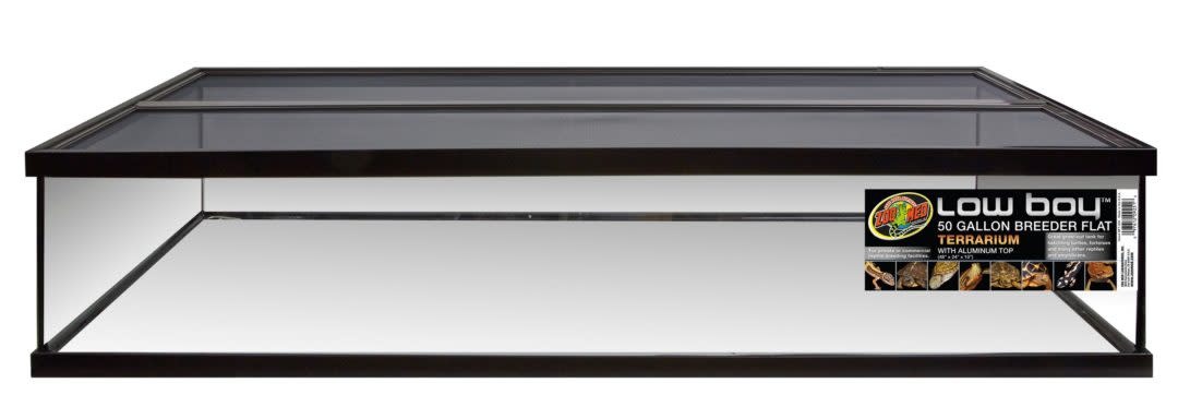 Zoomed Low Boy™ Breeder Flat Terrarium 28 Gallon (36″ x 18″ x 10″)