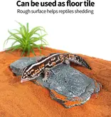 ReptiZoo REPTIZOO RZ-ERS74 Pierres d'ardoise multifonctions en 7 pièces (1 grande pierre et 6 petites pierres)