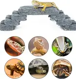 ReptiZoo REPTIZOO RZ-ERS74 Pierres d'ardoise multifonctions en 7 pièces (1 grande pierre et 6 petites pierres)