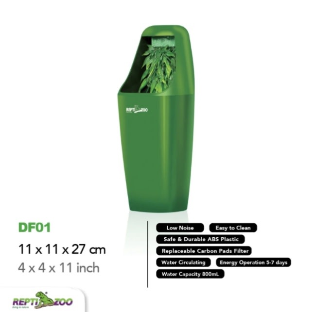 ReptiZoo REPTIZOO RZ-DF09A Fontaine pour boire et humidificateur pour reptiles 800 ml