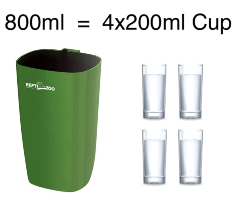 ReptiZoo REPTIZOO RZ-DF09A Fontaine pour boire et humidificateur pour reptiles 800 ml
