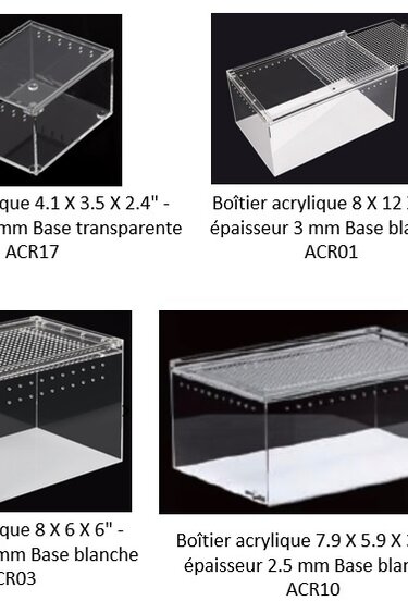 ReptiZoo REPTIZOO Boîtier acrylique