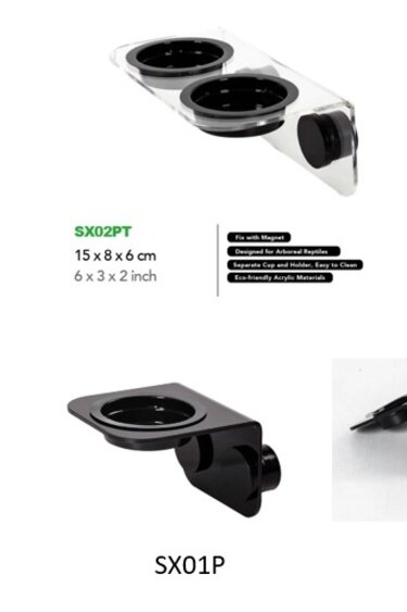 ReptiZoo REPTIZOO Support acrylique arbricole d'alimentation magnétique