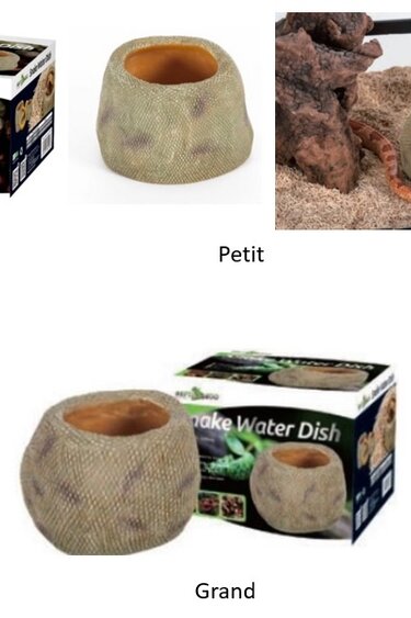 ReptiZoo REPTIZOO Plat d'eau pour serpent