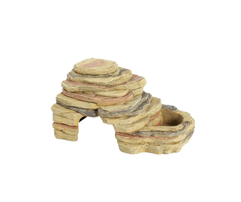 ReptiZoo 3-in-1 feegind dish hideout cave 23x14.5x11cm / 9.1"x5.7"x4.3"