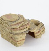 ReptiZoo REPTIZOO RZ-TB13 Grotte décorative d'alimentation 3-en-1 - 23x14.5x11cm / 9.1"x5.7"x4.3"