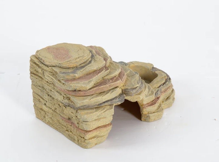 ReptiZoo 3-in-1 feegind dish hideout cave 23x14.5x11cm / 9.1"x5.7"x4.3"