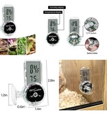 ReptiZoo REPTIZOO Thermo-hygromètre numérique à montage 4 côtés
