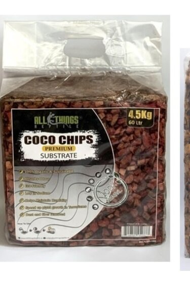 All things reptile Coco Husk Chips compressé dans un sac - Coco Husk Chips Compressed in Bag