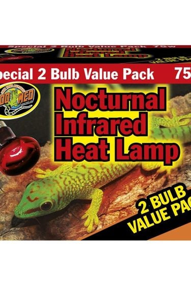 Zoomed Nocturnal Infrared Heat Lamp 75 W pq of 2