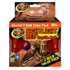 Zoomed Nighlight Red Bulb 60 W pq of 2