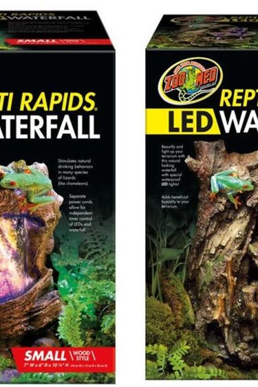 Zoomed Cascade LED "Repti Rapids" branche - Waterfall