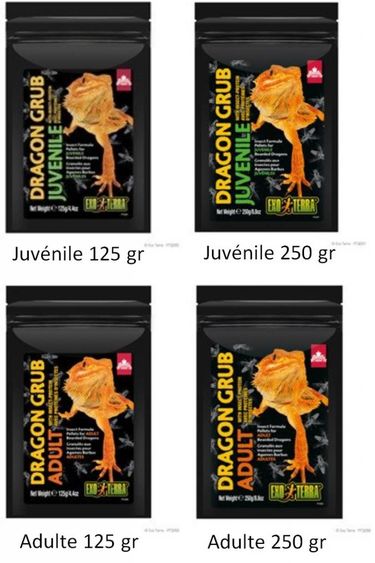 Exoterra EXO TERRA Granulés Dragon "Grub" à base d’insectes pour agames barbus