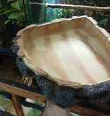 Komodo Polyresin Wood Corned bowl X-Large 11x11x2.5 in