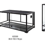 Reptiles treasures REPTILES TREASURES Terrarium ventilé démontable, porte à charnière