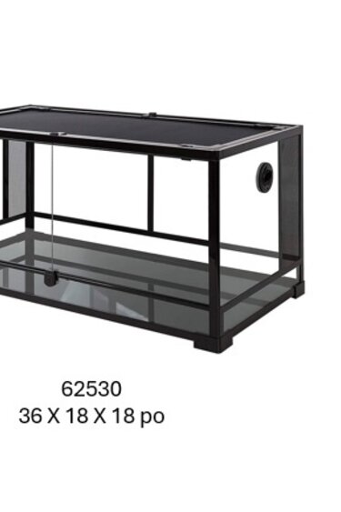 Reptiles treasures REPTILES TREASURES Terrarium ventilé démontable, porte à charnière