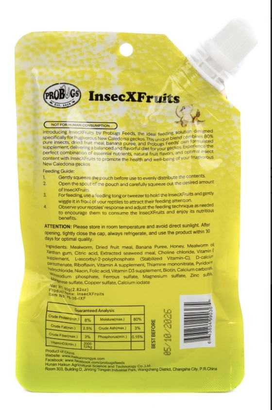 ProBugs PROBUGS PB-IXF-80 Purée d'insectes et Banane 80 gr