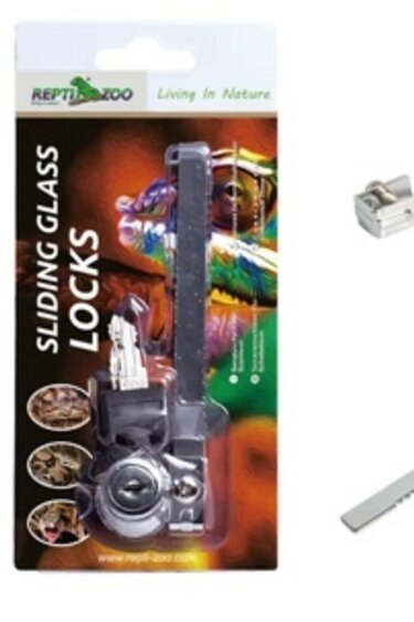 ReptiZoo REPTIZOO Serrure pour porte coulissante en verre / Lock for sliding glass door