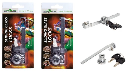 ReptiZoo REPTIZOO Serrure pour porte coulissante en verre / Lock for sliding glass door