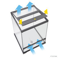 Exoterra EXO TERRA PT2745P Terrarium pour amphibien/ Dart Frog 18 X 18 X 18 po 45 X 45 X 45 cm