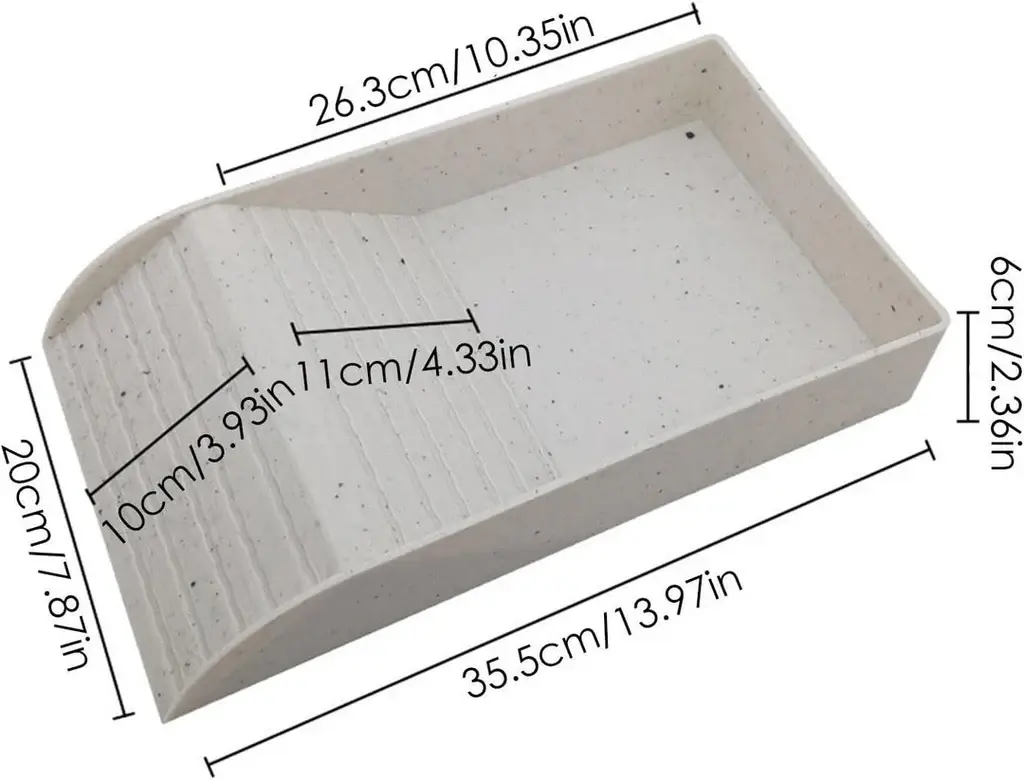 ReptiZoo REPTIZOO RZ-GK11 Plat à eau multifonction pour tortue 14 X 8 X 2.4 po