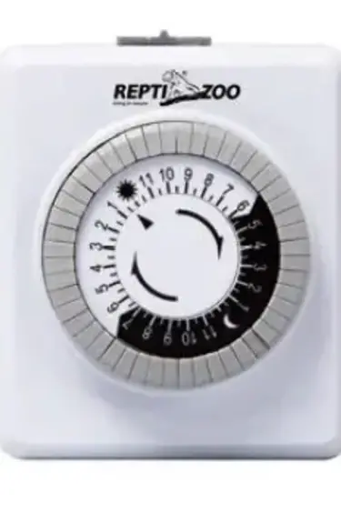 ReptiZoo Timer Plug In Mechanical 24 Hour 2 Socket