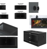 ReptiZoo High-Grade Reptile PVC Enclosure Screen Top black