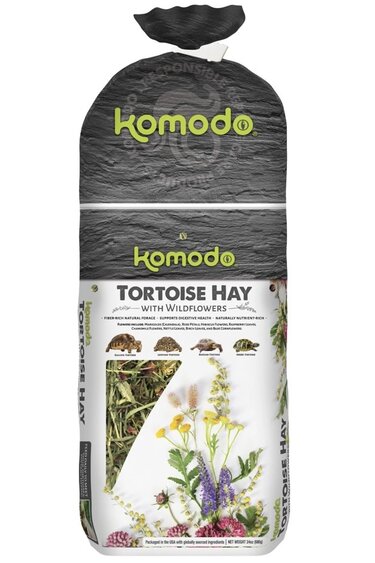 Komodo Tortoise hay with wildflowers 24 oz