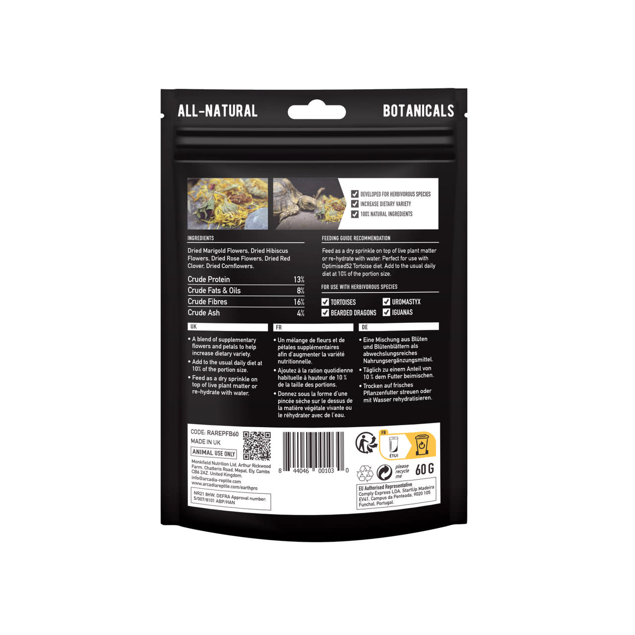 Arcadia ARCADIA RAREPFB60 EarthPro Booster pour fleurs 60 g