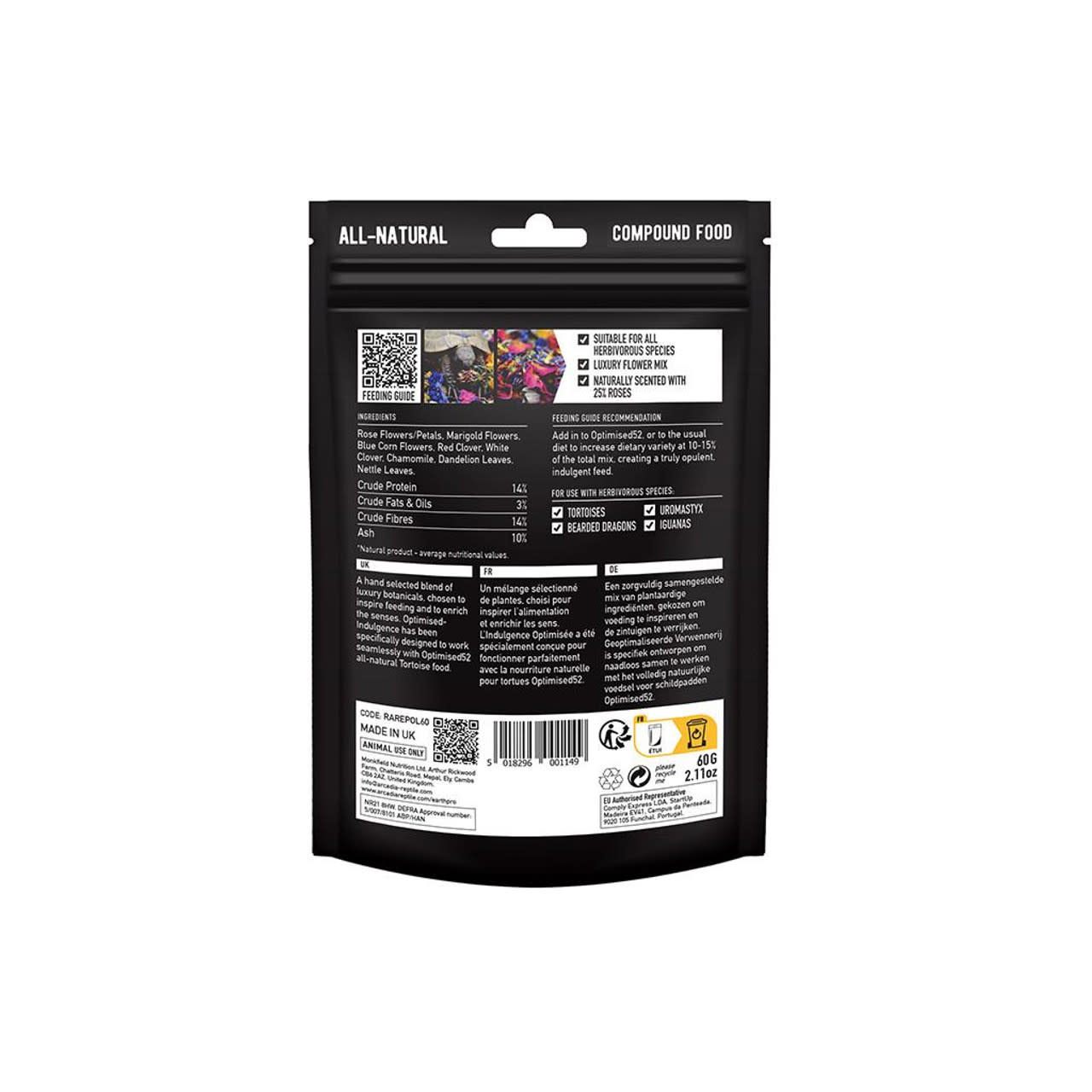 Arcadia Arcadia Reptile EarthPro Optimised-Indulgence 60g Bag