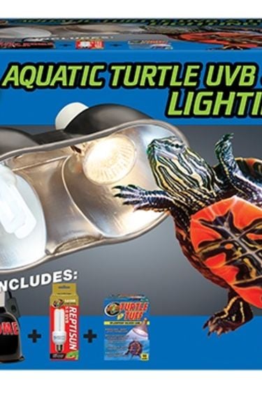 Zoomed Aquatic turtle UVB and heat lighting kit