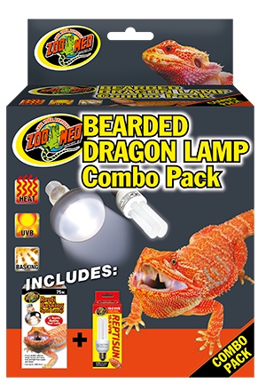 Zoomed Bearded dragon lamp combo pack