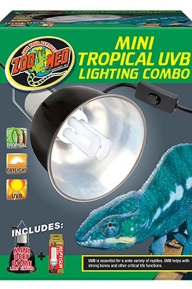Zoomed Mini combo d'éclairage Tropical UVB - Mini Tropical UVB Lighting Combo