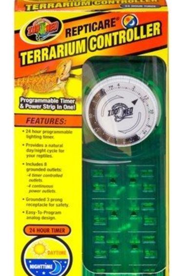 Zoomed ZOO MED Z132 Minuterie de terr. 4 prises controlées sur 8