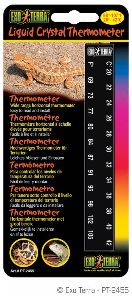 Exoterra Thermometre autocollant - Sticky thermometer