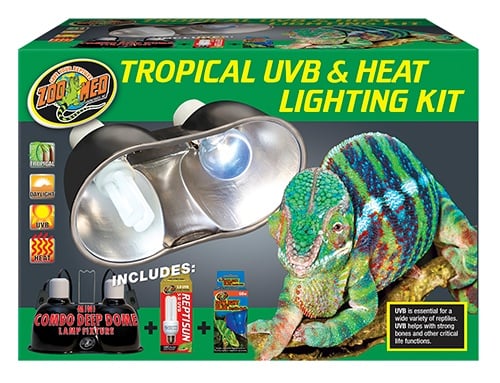 Zoomed Tropical UVB & Heat Lighting Kit