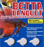 Zoo Med Betta Banquet 7 Day Feeder Blocks 6pk Holiday Vacation Pellets Fish  Food