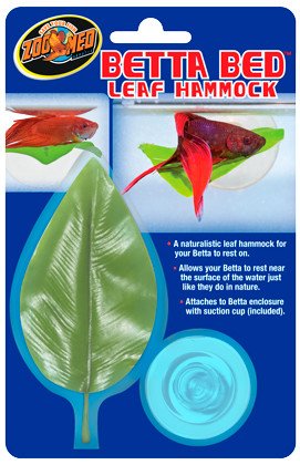 Zoomed Hamac en forme de feuille pour betta - Betta Bed Leaf Hammock
