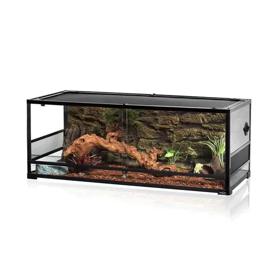 ReptiZoo REPTIZOO Terrarium en verre trempé super transparent démontable