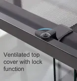 ReptiZoo REPTIZOO Terrarium en verre trempé super transparent démontable