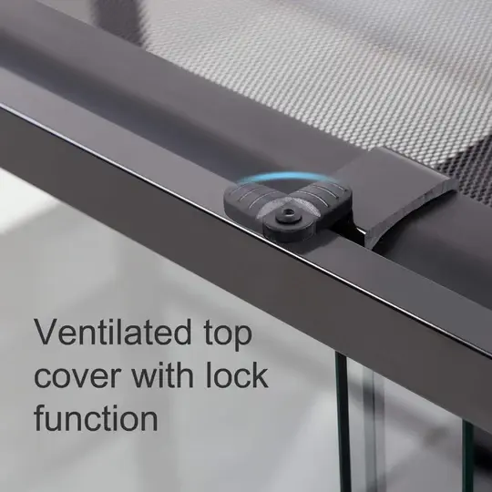 ReptiZoo REPTIZOO Terrarium en verre trempé super transparent démontable