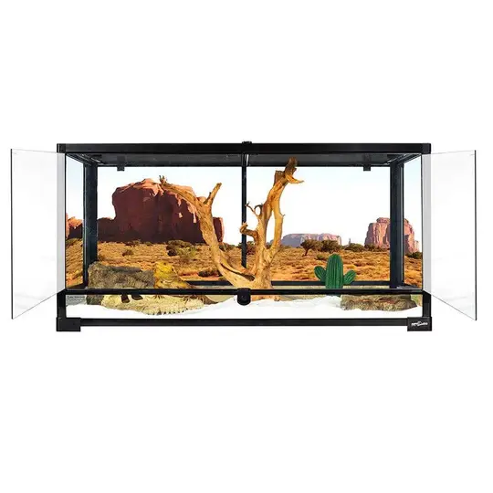 ReptiZoo REPTIZOO Terrarium en verre trempé super transparent démontable