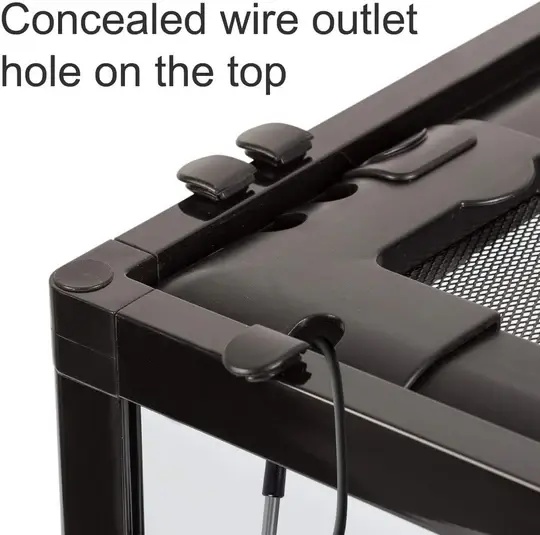 ReptiZoo Knock-Down Super Clear Tempered Glass Terrarium