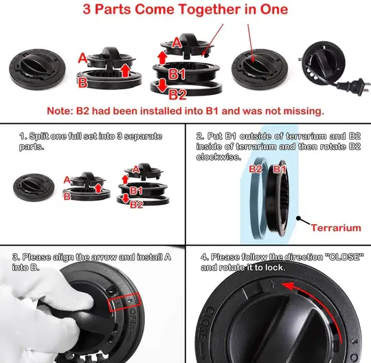 ReptiZoo Knock-Down Super Clear Tempered Glass Terrarium