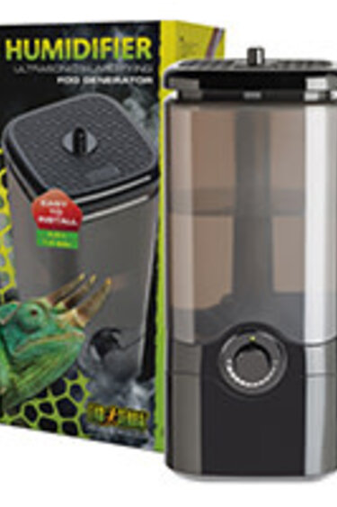 Exoterra EXO TERRA PT2081 Humidificateur générateur de brouillard ultrasonore, l. 17 x P. 17 x H. 37 cm (7 x 7 x 14,5 po), 300 ml