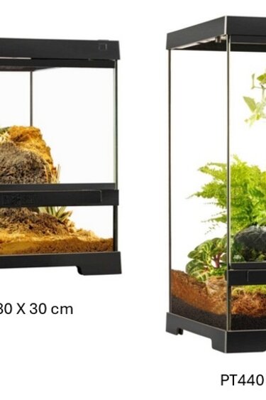 Exoterra EXO TERRA Terrarium professionnel, habitat avancé naturel 30 cm